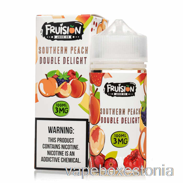 Vape Box Estonia Southern Peach Double Delight - Fruision Juice Co - 100ml 3mg
